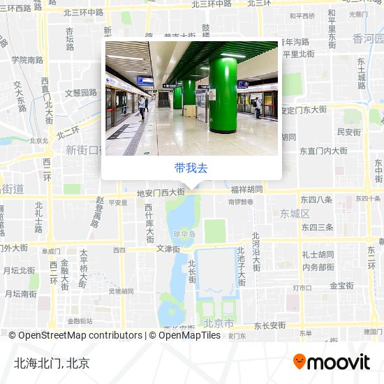 北海北门地图