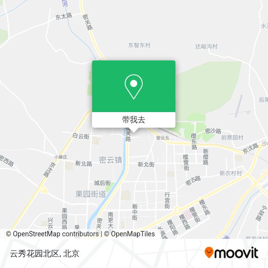 云秀花园北区地图