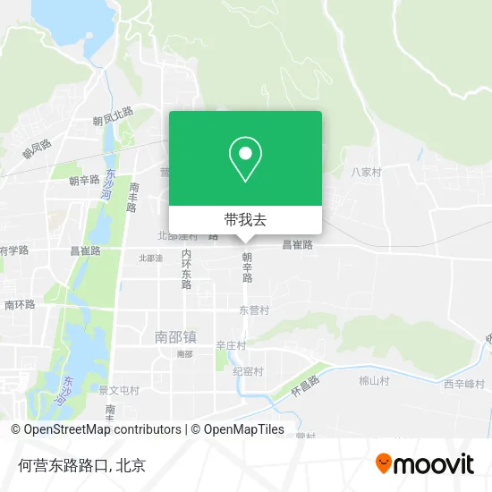 何营东路路口地图