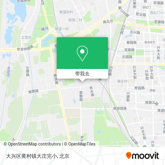 大兴区黄村镇大庄完小地图