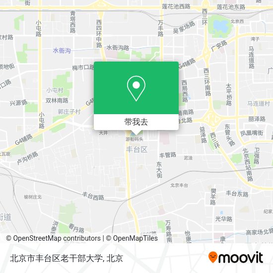 北京市丰台区老干部大学地图