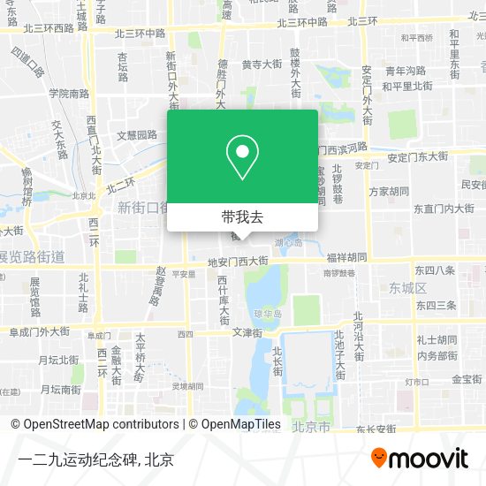 一二九运动纪念碑地图