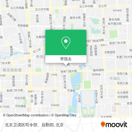 北京卫戍区司令部、后勤部地图