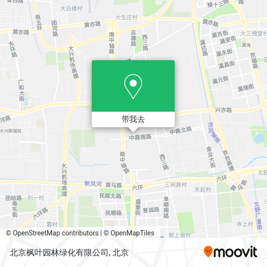 北京枫叶园林绿化有限公司地图