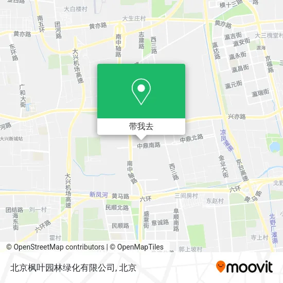 北京枫叶园林绿化有限公司地图