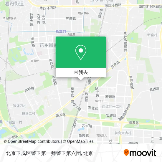 北京卫戍区警卫第一师警卫第六团地图