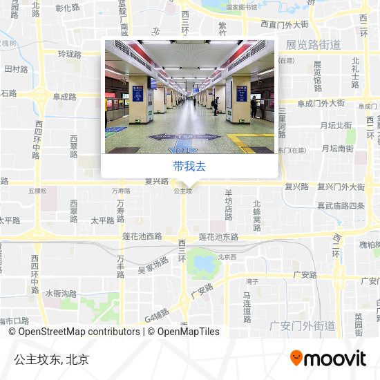 公主坟东地图