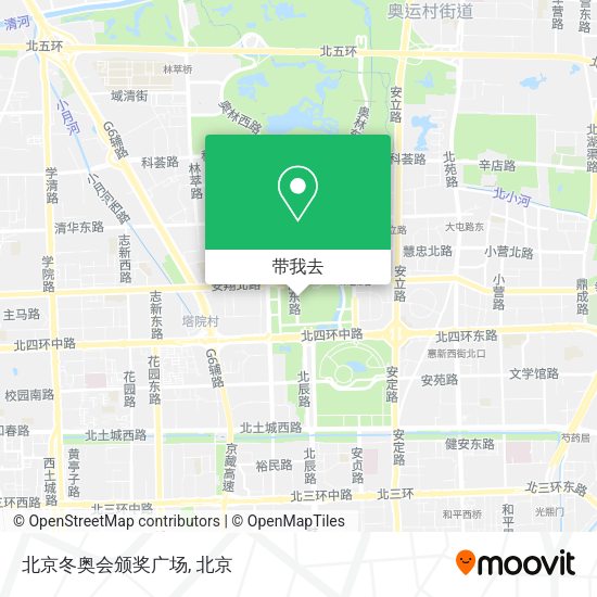北京冬奥会颁奖广场地图