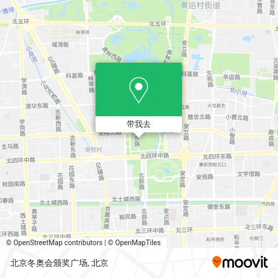 北京冬奥会颁奖广场地图