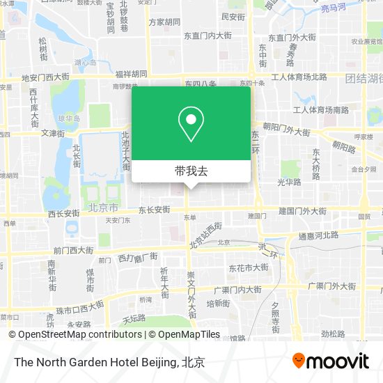 The North Garden Hotel Beijing地图