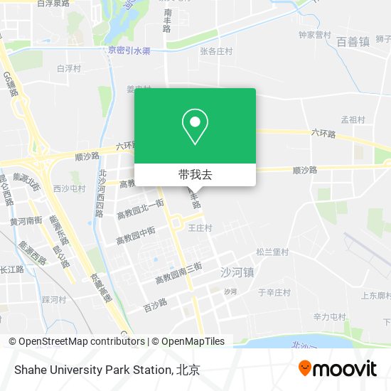 Shahe University Park Station地图