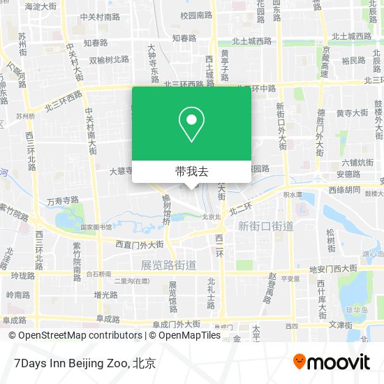 7Days Inn Beijing Zoo地图
