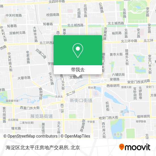 海淀区北太平庄房地产交易所地图