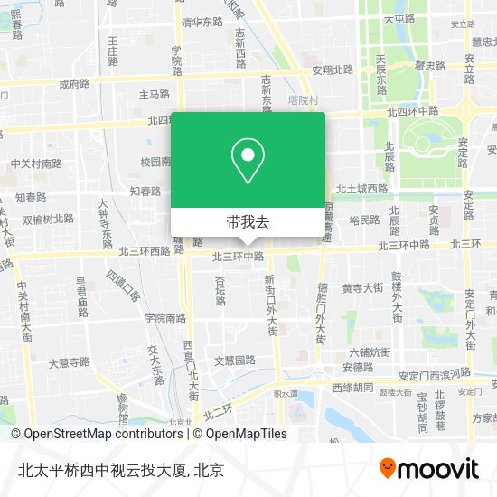 北太平桥西中视云投大厦地图