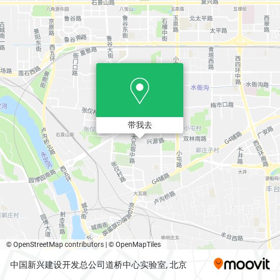 中国新兴建设开发总公司道桥中心实验室地图