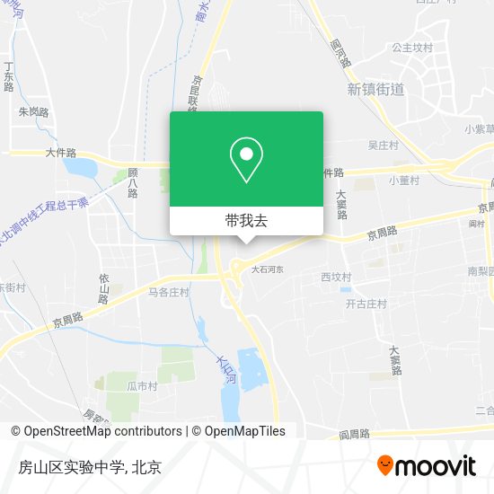 房山区实验中学地图