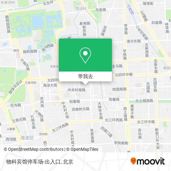 物科宾馆停车场-出入口地图