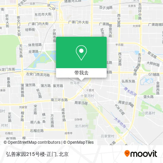 弘善家园215号楼-正门地图