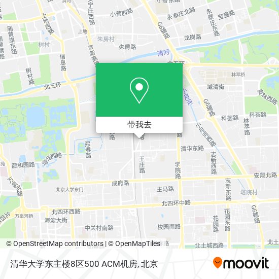 清华大学东主楼8区500 ACM机房地图