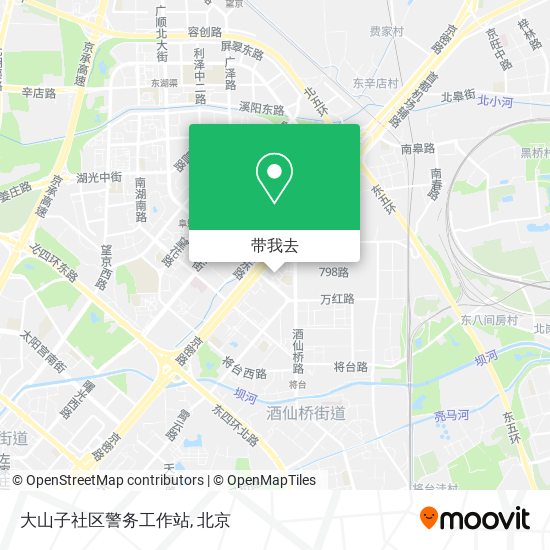 大山子社区警务工作站地图