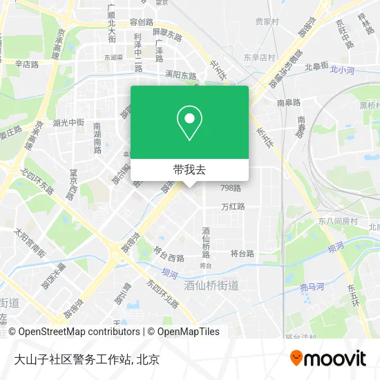 大山子社区警务工作站地图
