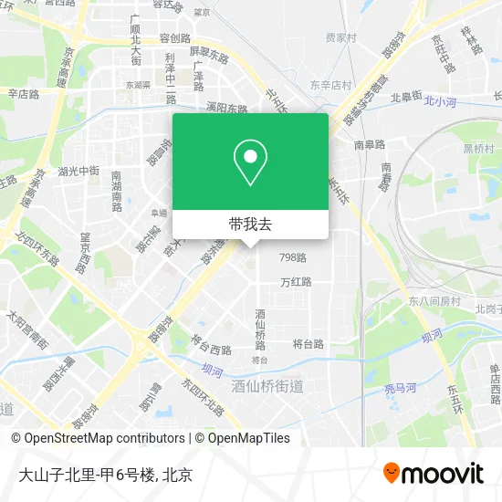 大山子北里-甲6号楼地图