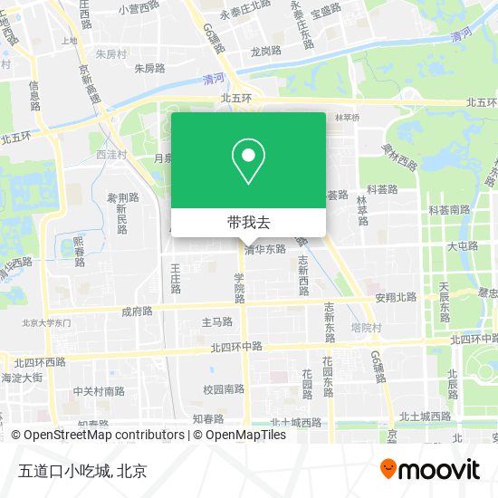 五道口小吃城地图