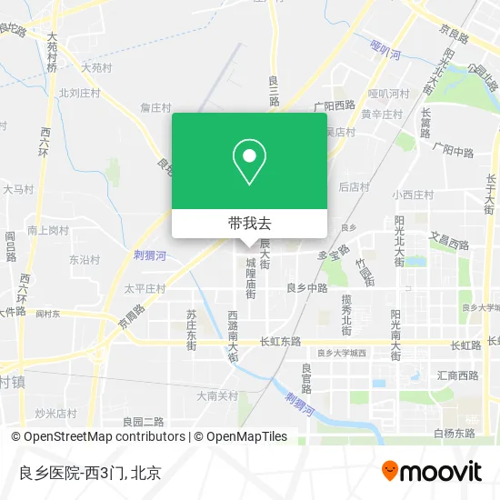 良乡医院-西3门地图