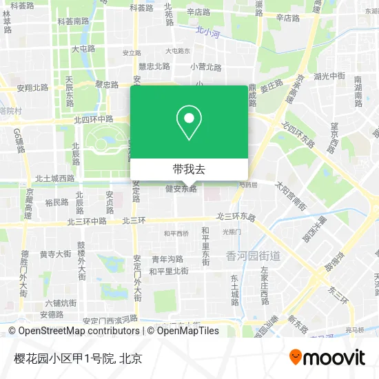 樱花园小区甲1号院地图