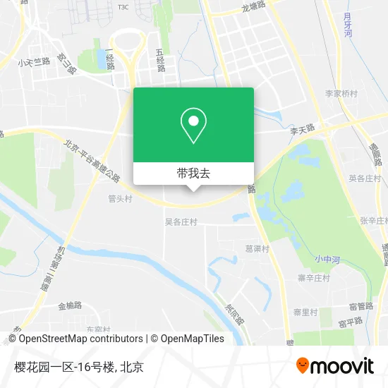 樱花园一区-16号楼地图