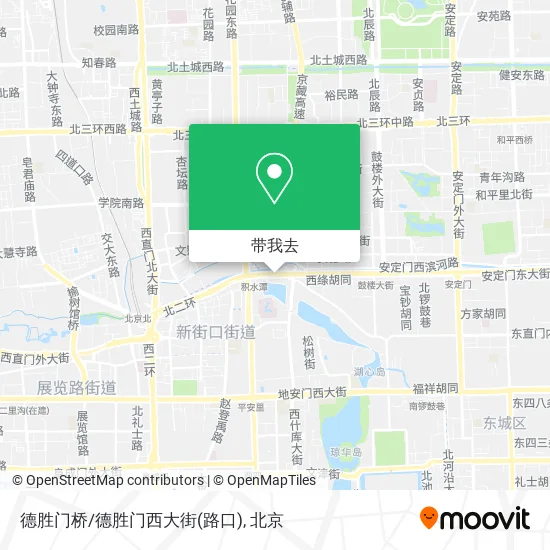 德胜门桥/德胜门西大街(路口)地图