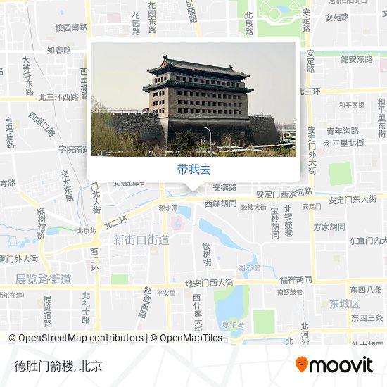 德胜门箭楼地图