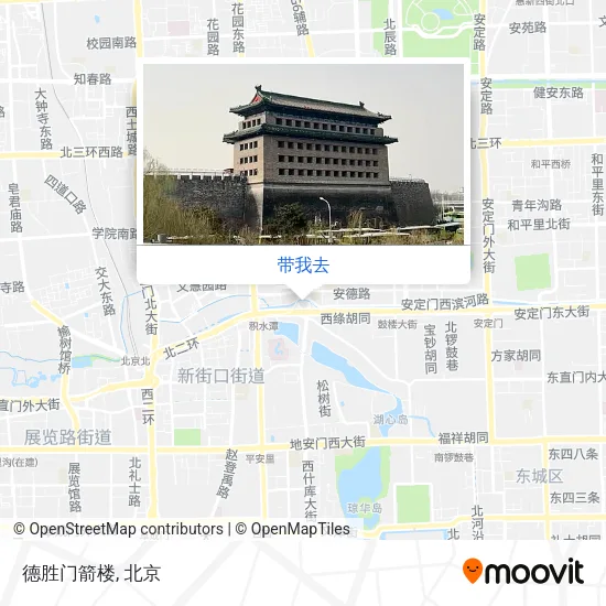 德胜门箭楼地图