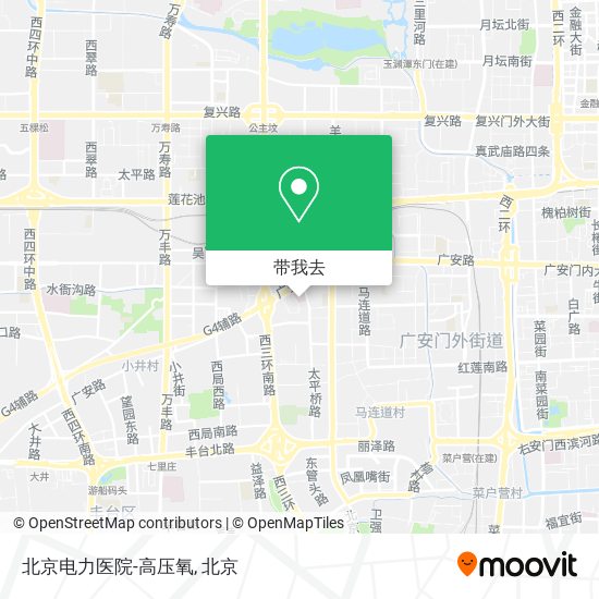 北京电力医院-高压氧地图