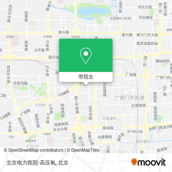 北京电力医院-高压氧地图
