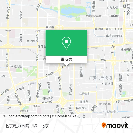 北京电力医院-儿科地图