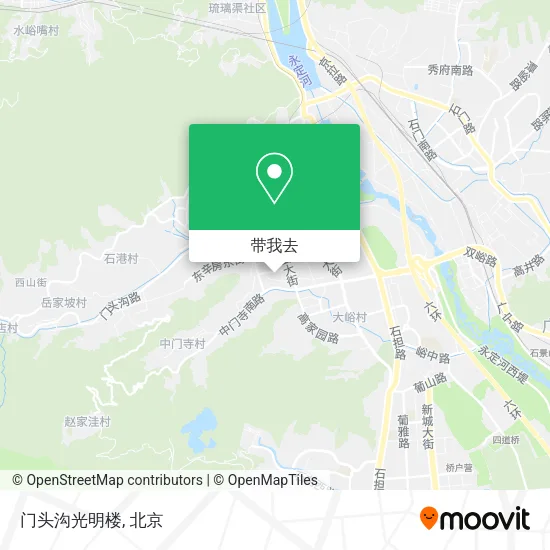 门头沟光明楼地图