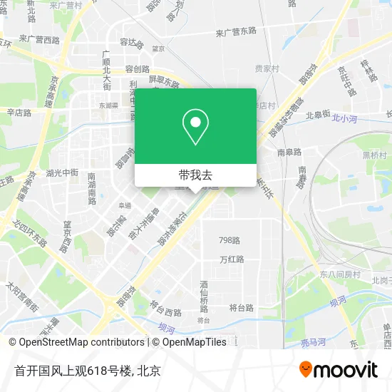 首开国风上观618号楼地图