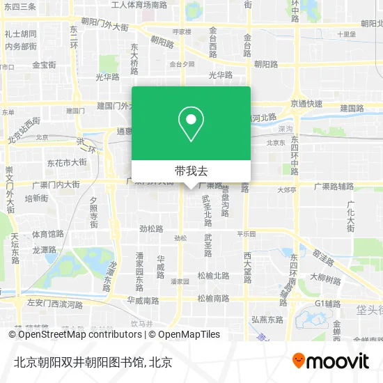 北京朝阳双井朝阳图书馆地图