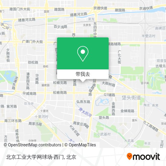北京工业大学网球场-西门地图