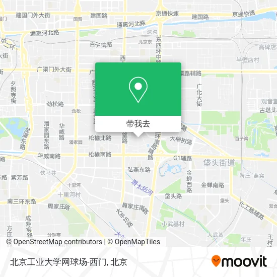 北京工业大学网球场-西门地图