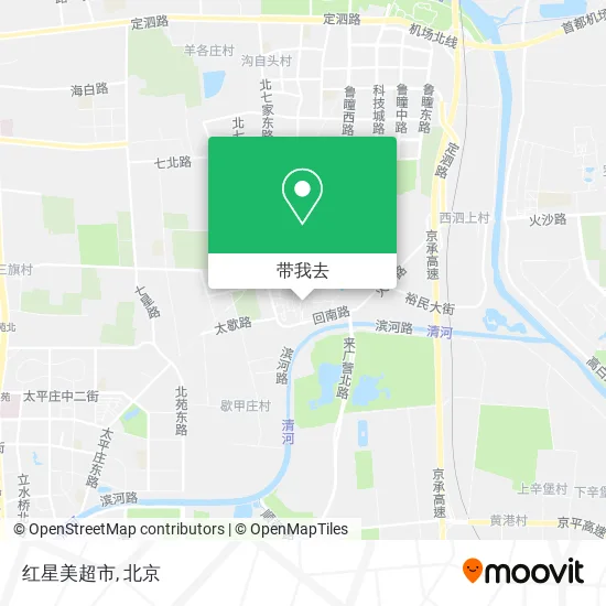 红星美超市地图