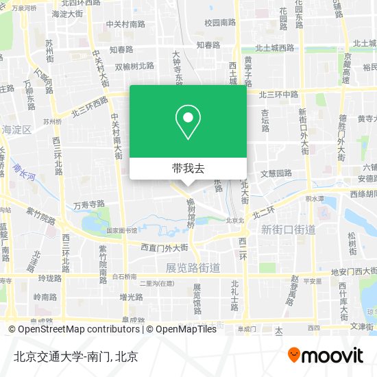 北京交通大学-南门地图