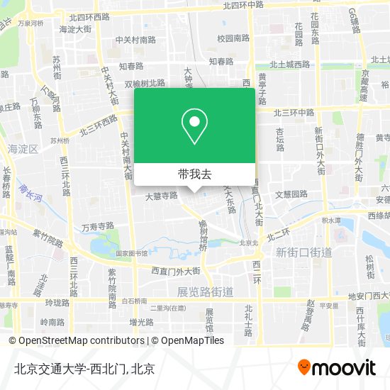 北京交通大学-西北门地图
