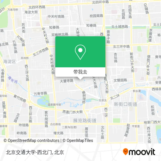 北京交通大学-西北门地图