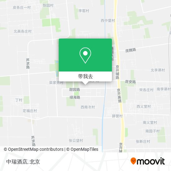 中瑞酒店地图