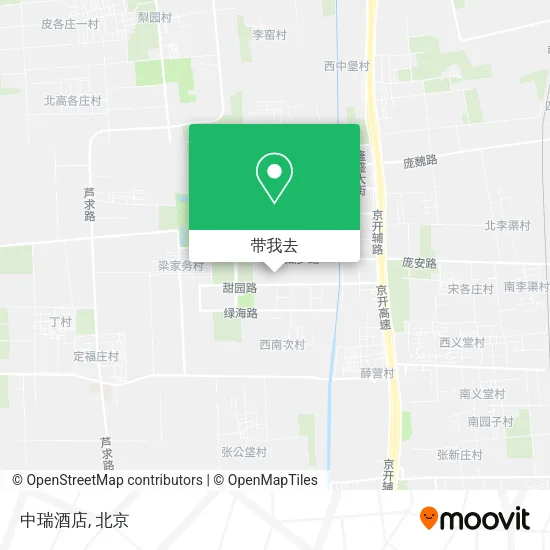 中瑞酒店地图