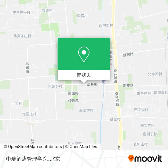 中瑞酒店管理学院地图
