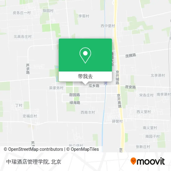 中瑞酒店管理学院地图