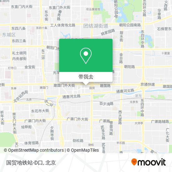 国贸地铁站-D口地图